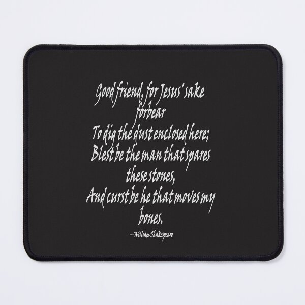 Item preview, Shakespeares Grave Robbers Epitaph And Curse 2 designed and sold by taiche.