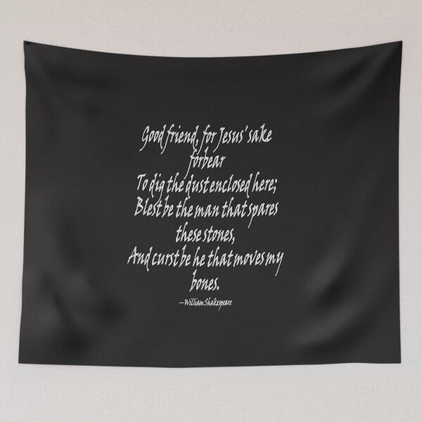 Item preview, Shakespeares Grave Robbers Epitaph And Curse 2 designed and sold by taiche.