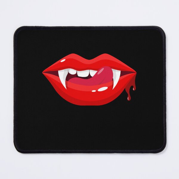 Item preview, Vampire Red Lips Sticker designed and sold by SixtyOneDesign.