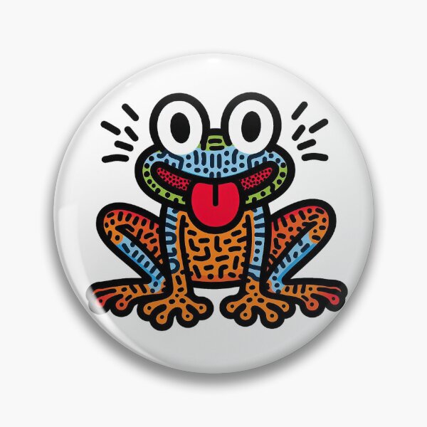 Item preview, Cool colourful frog designed and sold by Silbays.