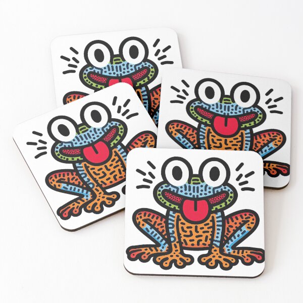 Item preview, Cool colourful frog designed and sold by Silbays.