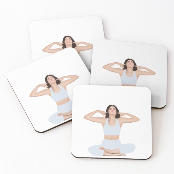 Item preview, Yoga Girl Pose Covering Her Ears | Mindfulness Meditation Art designed and sold by angelyara.