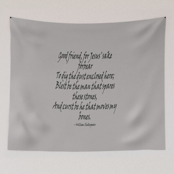 Item preview, Shakespeares Grave Robbers Epitaph And Curse 3 designed and sold by taiche.