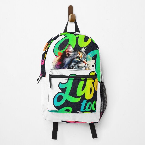 Item preview, Life is too short, so pet more cats! designed and sold by Eksama Design.