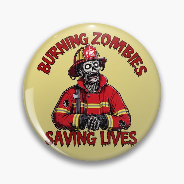 Item preview, Zombie Firefighter - Burning Zombies Saving Lives designed and sold by MaateoDesign.