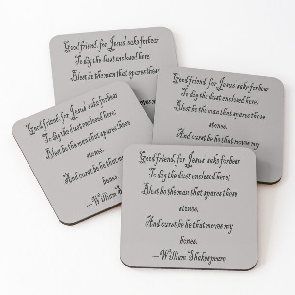 Item preview, Shakespeares Grave Robbers Epitaph And Curse 4 designed and sold by taiche.