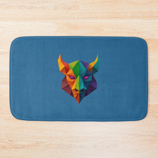 Item preview, A traditional devil mask, origami, buffalo vector art designed and sold by VugArtShop.