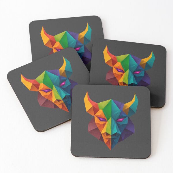 Item preview, A traditional devil mask, origami, buffalo vector art designed and sold by VugArtShop.