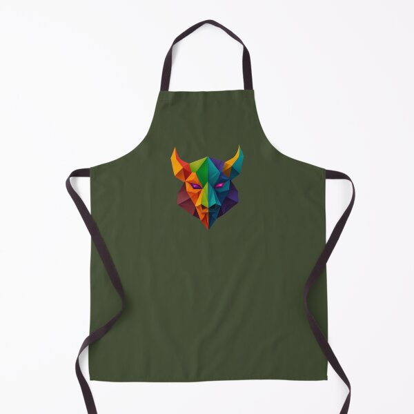 Item preview, A traditional devil mask, origami, buffalo vector art designed and sold by VugArtShop.