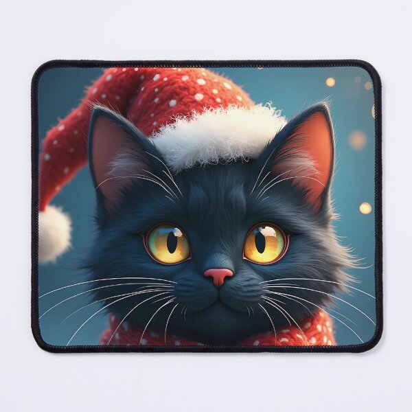 Item preview, Christmas Black Cat  designed and sold by SoniaSarkali.