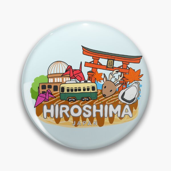 Item preview, HIROSHIMA Love Japan Hiroshima Logo Cute Japanese Travel  Art Miyajima Souvenir T-Shirt Sticker designed and sold by Marinaaa010.