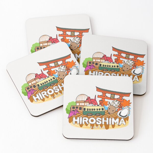 Item preview, HIROSHIMA Love Japan Hiroshima Logo Cute Japanese Travel  Art Miyajima Souvenir T-Shirt Sticker designed and sold by Marinaaa010.