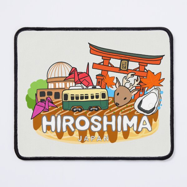Item preview, HIROSHIMA Love Japan Hiroshima Logo Cute Japanese Travel Art Miyajima Souvenir T-Shirt Sticker designed and sold by Marinaaa010.