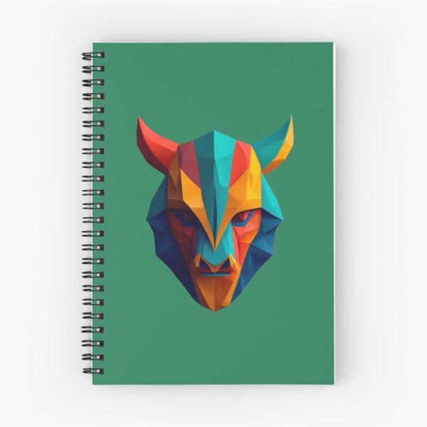 Item preview, A traditional devil mask, origami, buffalo vector art #2 designed and sold by VugArtShop.