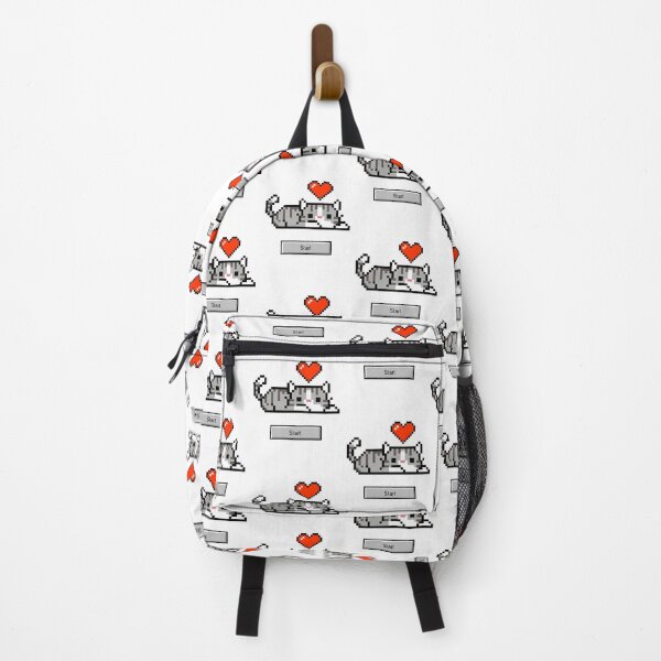 Item preview, CAT WITH PIXEL HEART ART designed and sold by infinitearte.