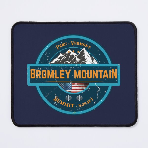 Item preview, Bromley Mountain Vermont Skiing Sticker T-Shirt 01 designed and sold by OuterShellUK.