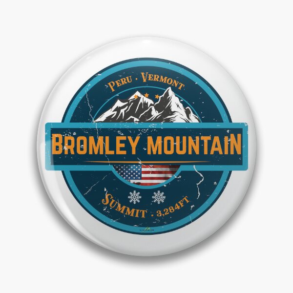 Item preview, Bromley Mountain Vermont Skiing Sticker T-Shirt 01 designed and sold by OuterShellUK.