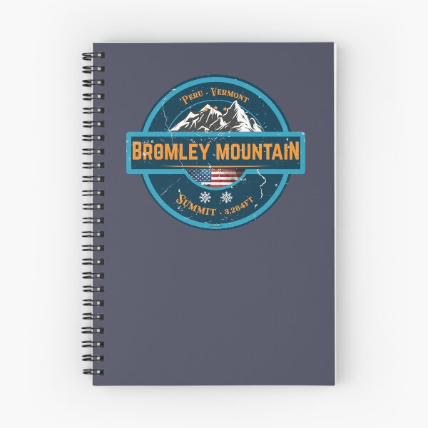 Item preview, Bromley Mountain Vermont Skiing Sticker T-Shirt 01 designed and sold by OuterShellUK.