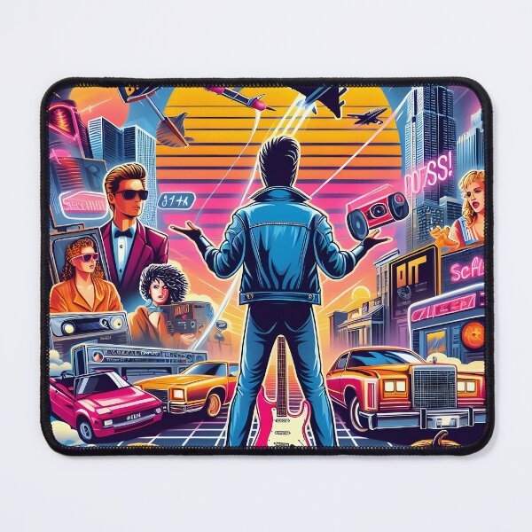 Item preview, Vibrant 80s retro design - perfect for adding vintage charm to any space! designed and sold by PandaTShirtShop.