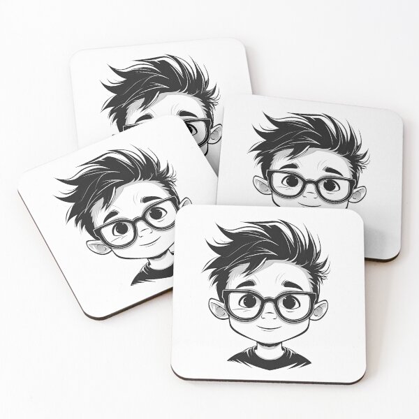 Item preview, CHILD WITH GLASSES CARICATURE designed and sold by infinitearte.