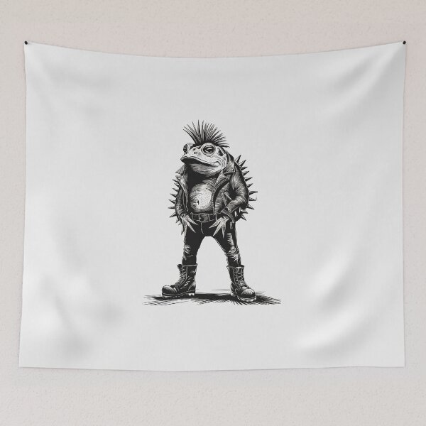 Item preview, Mohican Punk Rocker Frog designed and sold by paulo silveira.