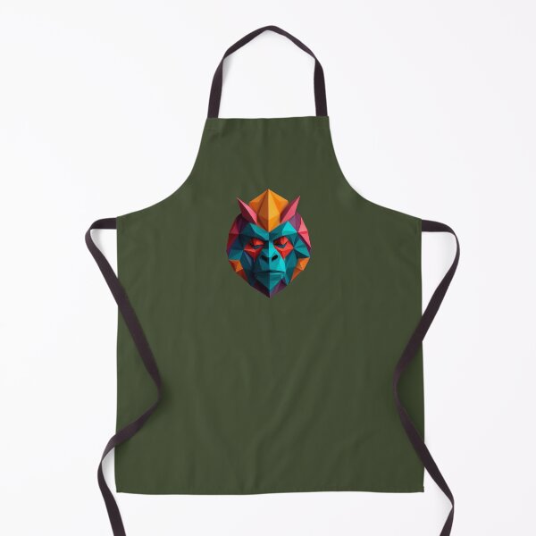 Item preview, A traditional devil mask, origami, gorilla vector art #2 designed and sold by VugArtShop.