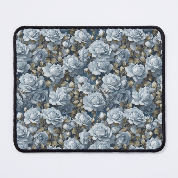 Item preview, Chintz Floral Pattern of Pale Blue Roses designed and sold by FlowerMeFlorals.
