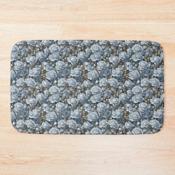 Item preview, Chintz Floral Pattern of Pale Blue Roses designed and sold by FlowerMeFlorals.