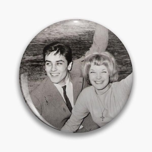 Item preview, Romy Schneider and Alain Delon designed and sold by PeacefulHShop.