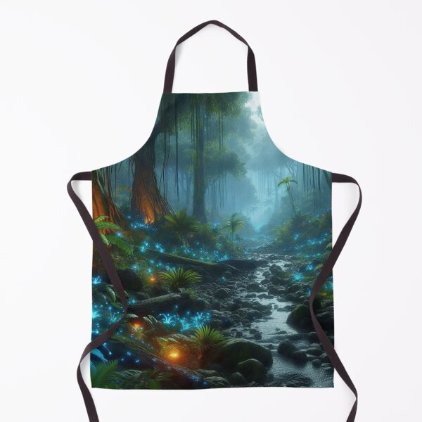 Item preview, Realistic Rainforest With Bioluminescent Flora And Fauna. designed and sold by IrsathThaslima.