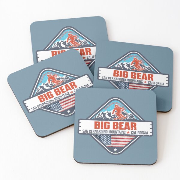 Item preview, Big Bear California Ski Snowboard Sticker T-Shirt 01 designed and sold by OuterShellUK.