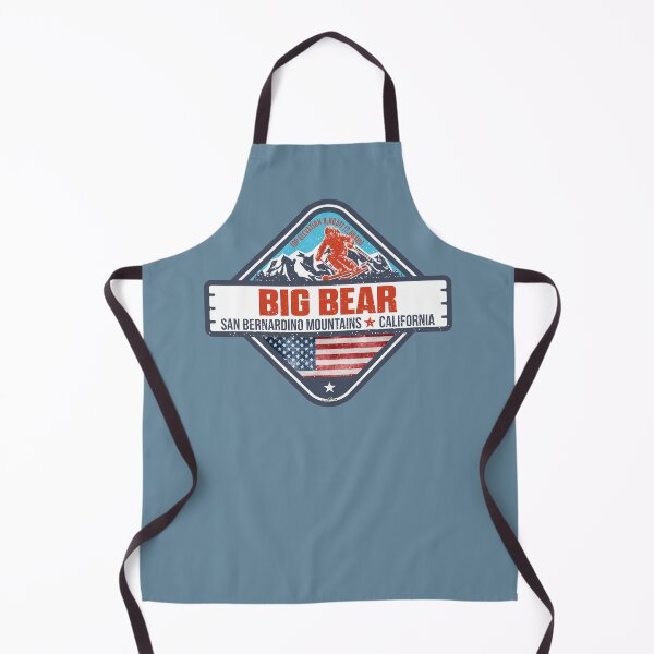 Aperçu de l'œuvre T-shirt autocollant Big Bear California Ski Snowboard 01 créée et vendue par OuterShellUK.