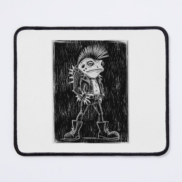 Item preview, Old vintage Mohican Punk Rocker Frog designed and sold by paulo silveira.