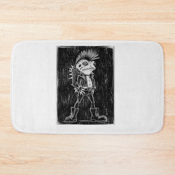 Item preview, Old vintage Mohican Punk Rocker Frog designed and sold by paulo silveira.