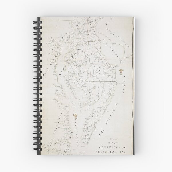 Item preview, "PLANO DE LA PENÍNSULA DE LA BAHÍA DE CHESOPEAK" Mapa de la bahía de Cesapeake de 1781 designed and sold by Jeditwins.