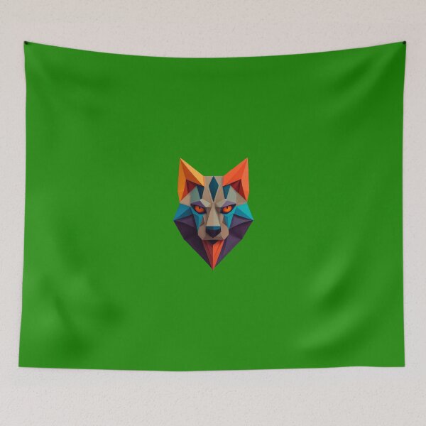 Item preview, A traditional devil mask, origami, hyena vector art designed and sold by VugArtShop.