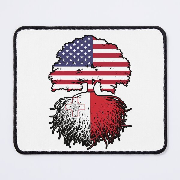 Item preview, Malta Maltese American USA United States America Tree Roots Flag designed and sold by FlagX.