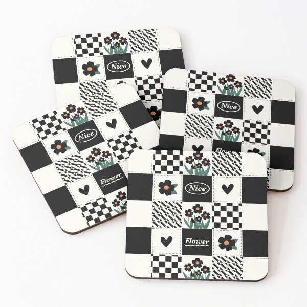 Item preview, Retro Aesthetic Flowers Black designed and sold by Fairyflair Co.