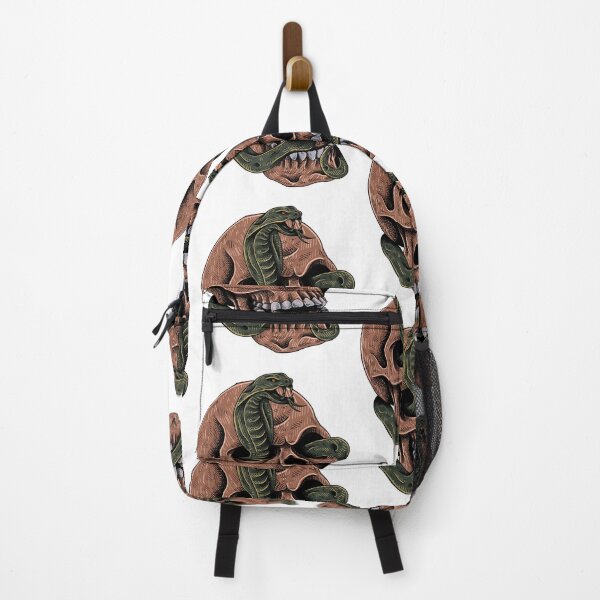 Item preview, SKULL DESIGNED WITH GREEN SNAKE designed and sold by infinitearte.