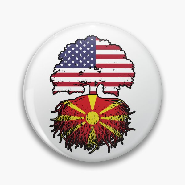 Item preview, Macedonia Macedonian American USA United States America Tree Roots Flag designed and sold by FlagX.