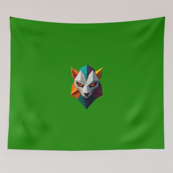 Item preview, A traditional devil mask, origami, lemur vector art designed and sold by VugArtShop.