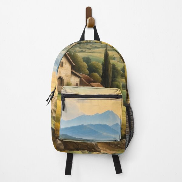 Item preview, Rustic Landscape Oil Painting, Vintage Nature Art Print designed and sold by tarzbol.