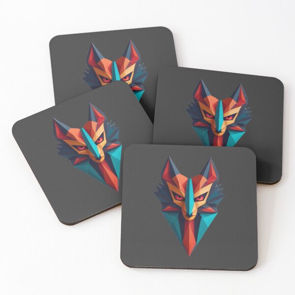Item preview, A traditional devil mask, origami, lemur vector art #2 designed and sold by VugArtShop.
