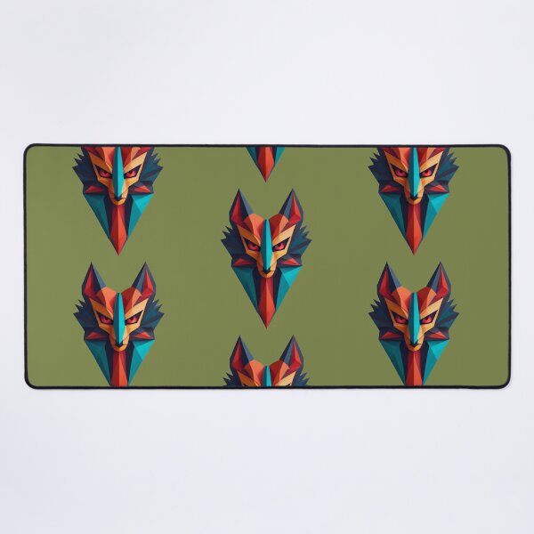 Item preview, A traditional devil mask, origami, lemur vector art #2 designed and sold by VugArtShop.
