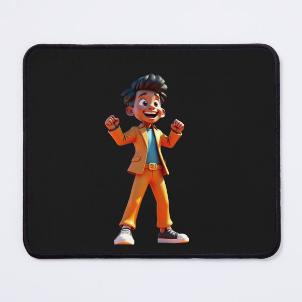 Item preview, Energetic 3D Kid Bursting with Joy and Excitement! designed and sold by eliteandhonor.