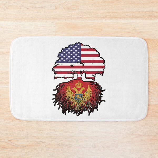 Item preview, Montenegro Montenegrin American USA United States America Tree Roots Flag designed and sold by FlagX.