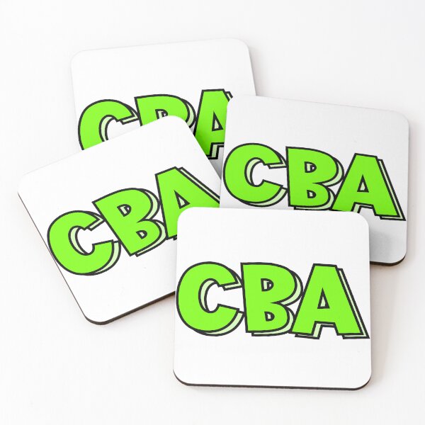 Item preview, CBA” Text Design: Can’t Be Arsed designed and sold by GrizzlyCollective.