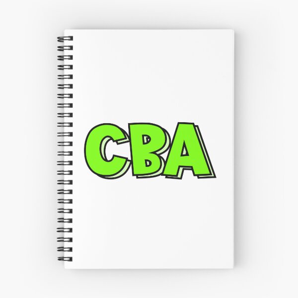 Item preview, CBA” Text Design: Can’t Be Arsed designed and sold by GrizzlyCollective.