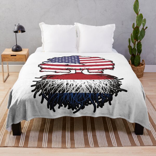 Item preview, Netherlands Dutch American USA United States America Tree Roots Flag designed and sold by FlagX.