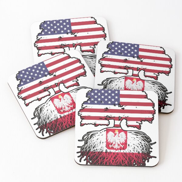 Item preview, Poland Polish American USA United States America Tree Roots Flag designed and sold by FlagX.
